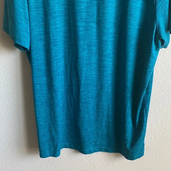 Men’s Hurley Teal Colored Short Sleeved Athletic Shirt (NWOT) - Picture 8 of 11